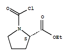 (9ci)-1-(氯羰基)-L-脯氨酸乙酯结构式_86050-92-2结构式