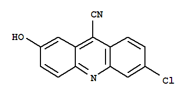 6-氯-2-羟基-9-吖啶甲腈结构式_860535-86-0结构式