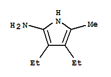 (4CI)-2-氨基-3,4-二乙基-5-甲基吡咯结构式_861033-68-3结构式