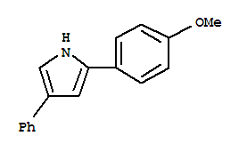 2-(对甲氧基苯基)-4-苯基吡咯结构式_861033-77-4结构式