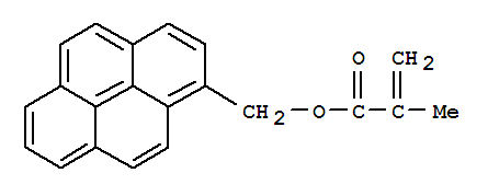 (1-芘)甲基丙烯酸甲酯结构式_86112-79-0结构式