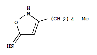 3-戊基-1,2-恶唑-5(2H)-亚胺结构式_861543-30-8结构式