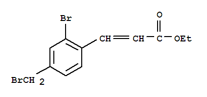 (E)-ethyl 3-(2-bromo-4-(bromomethyl)phenyl)acrylate Structure,864759-54-6Structure