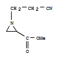 (9ci)-1-(2-氰基乙基)-2-氮丙啶羧酸甲酯结构式_86649-90-3结构式