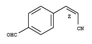 (z)-(9ci)-3-(4-甲酰基苯基)-2-丙烯腈结构式_86867-57-4结构式