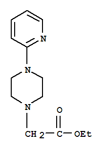 4-(2-吡啶)-1-哌嗪乙酸乙酯结构式_86873-47-4结构式