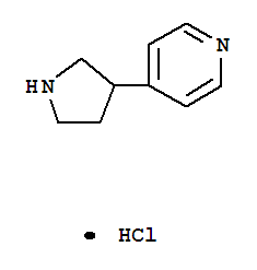 4-(吡咯烷-3-基)吡啶盐酸盐结构式_869971-44-8结构式