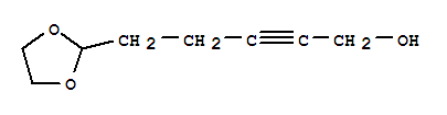 5-(1,3-二氧杂烷-2-基)-2-戊炔-1-醇结构式_87226-66-2结构式