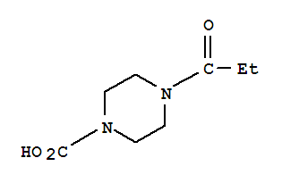(5ci)-4-丙酰基-1-哌嗪羧酸结构式_872829-46-4结构式