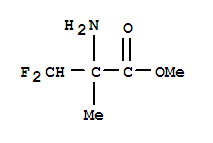 (9ci)-3,3-二氟-2-甲基-丙氨酸甲酯结构式_87492-65-7结构式