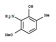 2-氨基-3-甲氧基-6-甲基苯酚结构式_876473-55-1结构式
