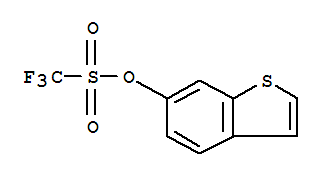 Methanesulfonic acid, 1,1,1-trifluoro-, benzo[b]thien-6-yl ester Structure,877264-48-7Structure