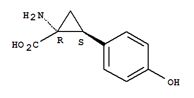 反式-(9ci)-1-氨基-2-(4-羟基苯基)-环丙烷羧酸结构式_87856-51-7结构式