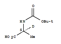 BOC-L-丙氨酸-D1氘代结构式_88181-11-7结构式