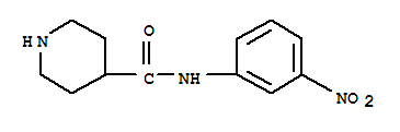 哌啶-4-羧酸 (3-硝基-苯基)-酰胺结构式_883106-61-4结构式