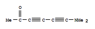 3,5-Hexadiyn-2-one, 6-(dimethylamino)-(9ci) Structure,88357-35-1Structure