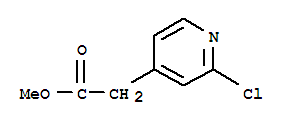 2-氯吡啶-4-乙酸甲酯结构式_884600-82-2结构式