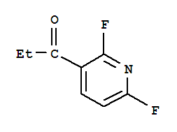 1-(2,6-二氟-3-吡啶)-1-丙酮结构式_885132-93-4结构式