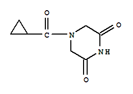(9ci)-4-(环丙基羰基)-2,6-哌嗪二酮结构式_88519-11-3结构式