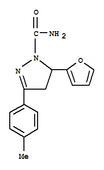 5-(Furan-2-yl)-3-p-tolyl-4,5-dihydro-1H-pyrazole-1-carboxamide Structure,885269-83-0Structure