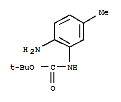 (2-氨基-5-甲基苯基)-氨基甲酸叔丁酯结构式_885270-77-9结构式