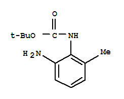 (2-氨基-6-甲基苯基)-氨基甲酸叔丁酯结构式_885270-79-1结构式