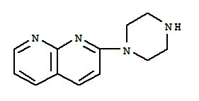2-(哌嗪-1-基)-1,8-萘啶结构式_885270-92-8结构式