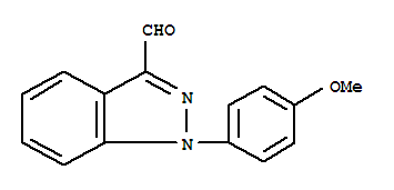 1-(4-甲氧基-苯基)-1H-吲唑-3-甲醛结构式_885271-31-8结构式