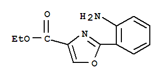 2-(2-氨基苯基)-噁唑-4-羧酸乙酯结构式_885274-55-5结构式