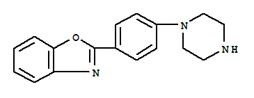 2-(4-哌嗪-1-苯基)-苯并噁唑结构式_885275-02-5结构式
