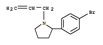 1-烯丙基-2-(4-溴苯基)-吡咯烷结构式_885275-21-8结构式
