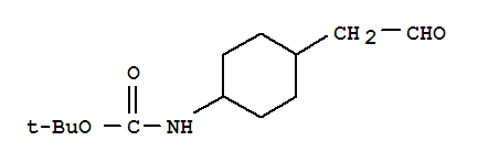[4-(2-氧代乙基)环己基]-氨基甲酸-1,1-二甲基乙酯结构式_886850-97-1结构式