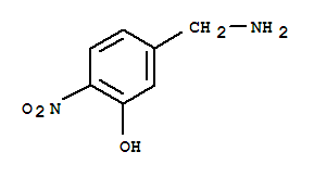 5-(氨基甲基)-2-硝基-苯酚结构式_887583-26-8结构式
