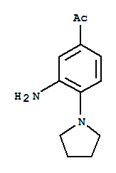 1-(3-氨基-4-吡咯烷-1-苯基)-乙酮结构式_887595-28-0结构式