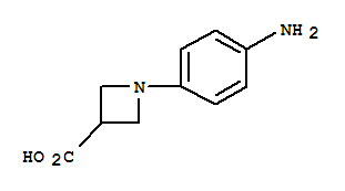 1-(4-氨基苯基)-氮杂丁烷-3-羧酸结构式_887595-85-9结构式