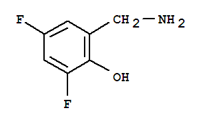 2-(氨基甲基)-4,6-二氟-苯酚结构式_887596-94-3结构式