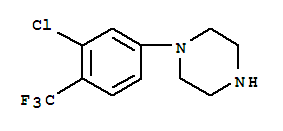 1-[3-氯-4-(三氟甲基)苯基]-哌嗪结构式_888327-52-4结构式