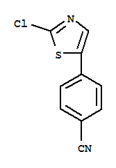 4-(2-氯-5-噻唑)-苯甲腈结构式_889672-75-7结构式