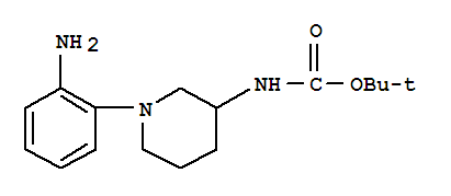 1-(2-氨基苯基)-哌啶-3-氨基甲酸叔丁酯结构式_889948-98-5结构式