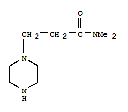 (9ci)-N,N-二甲基-1-哌嗪丙酰胺结构式_89009-68-7结构式