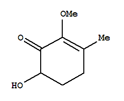 (+)-(9ci)-6-羟基-2-甲氧基-3-甲基-2-环己烯-1-酮结构式_891183-13-4结构式