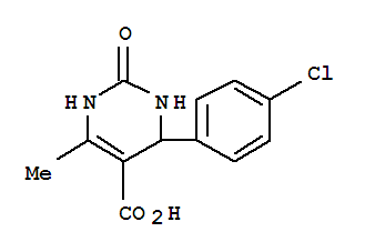 1,2,3,4-四氢-6-甲基-4-(4-氯苯基)-2-氧代-5-嘧啶羧酸结构式_891190-52-6结构式