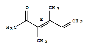 3,5-Hexadien-2-one, 3,4-dimethyl-, (e)-(9ci) Structure,89128-18-7Structure