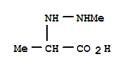 (7CI)-2-(2-甲基肼基)-丙酸结构式_89167-98-6结构式