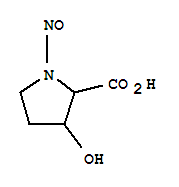 (7ci,9ci)-3-羟基-1-亚硝基-脯氨酸结构式_89181-70-4结构式
