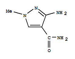 3-氨基-1-甲基-1H-吡唑-4-羧酰胺结构式_89181-79-3结构式