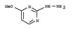 2-肼基-4-甲氧基嘧啶结构式_89181-80-6结构式
