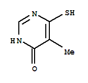 (7ci)-6-疏基-5-甲基-4-羟基嘧啶结构式_89322-74-7结构式