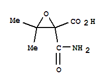 (7ci)-2-氨基甲酰-2,3-环氧基-3-甲基-丁酸结构式_89464-55-1结构式