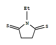  1-乙基-2,5-吡咯烷二硫酮结构式_89464-69-7结构式